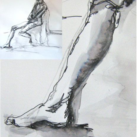 Art Technique Watersoluble Pen and Wash