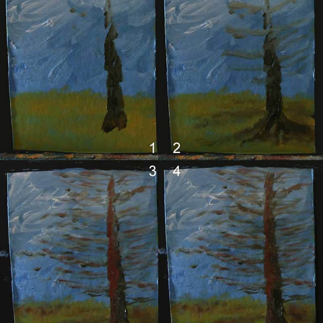 Step-by-Step Tree Painting Demo